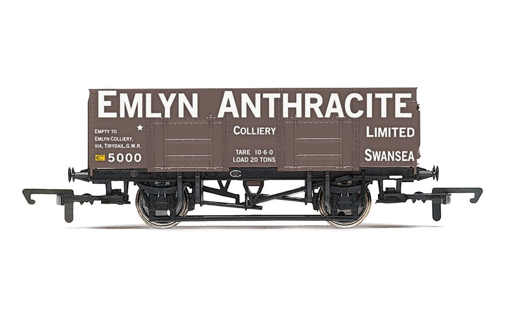 Hornby R60111 OO 21T Coal Wagon, Emlyn Anthracite - Era 3