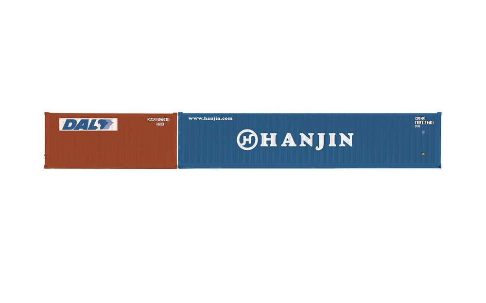 Hornby R60128 OO DAL & Hanjin Container Pack 1 x 20' and 1 x 40' Containers - Era 11