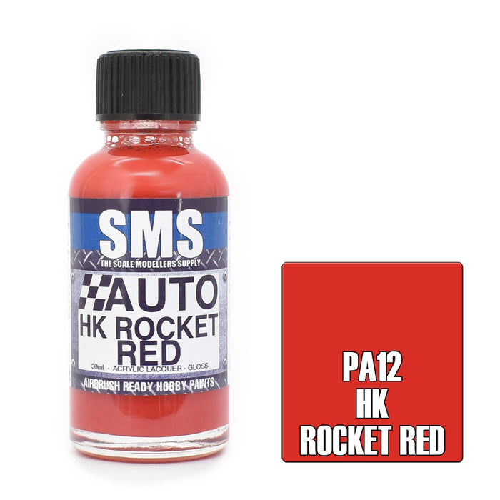 SMS PA12 Auto Colour HK ROCKET RED 30ml