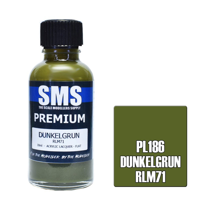 SMS PL186 Premium DUNKLEGRUN (RLM 71)  30ml