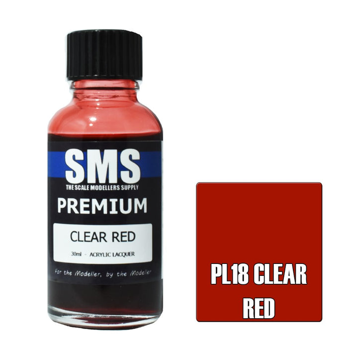 SMS PL18 Premium CLEAR RED 30ml