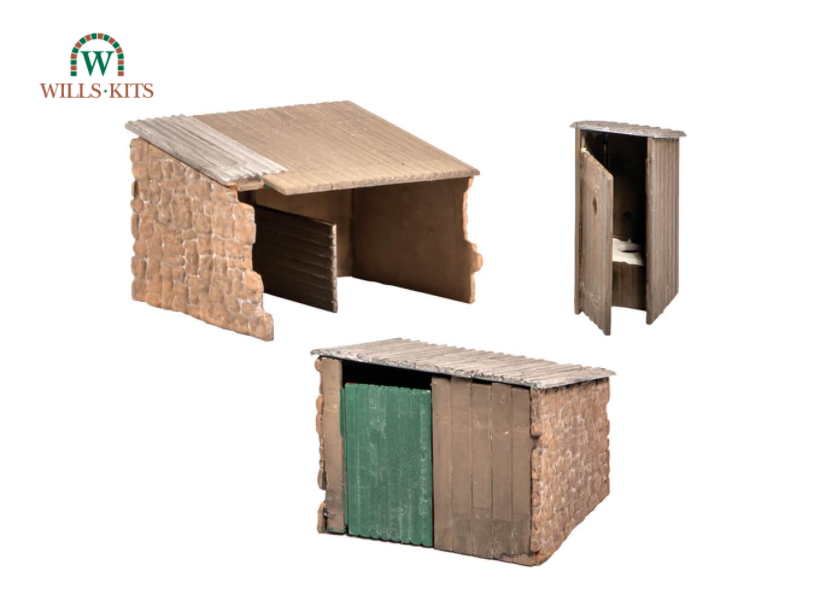 Wills SS19 OO Scenic Series Kit Grotty Huts & Privy