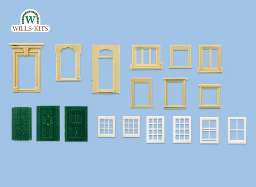 Wills SS42 OO Scenic Series Kit Doors & Windows Pack1