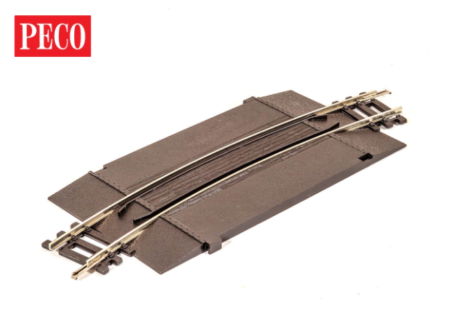 Peco ST-269 OO Setrack Curved Level Crossing Add On Unit (Code100)