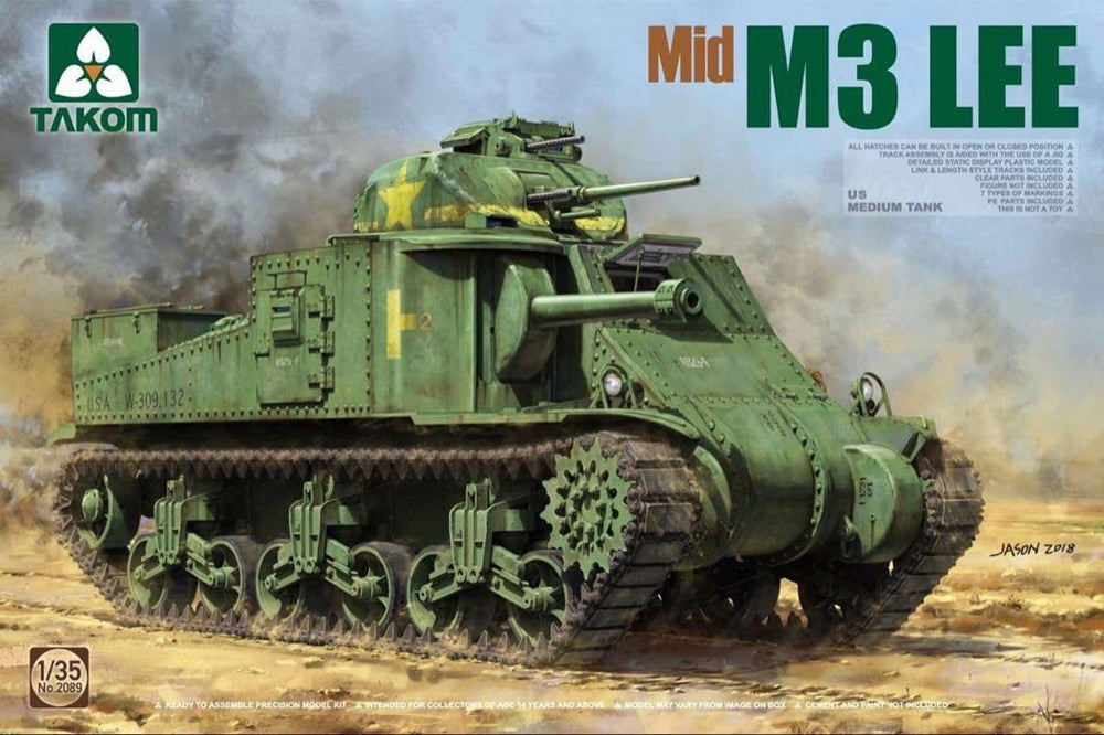 Takom 2089 1:35 M3 Lee (Mid) US Medium Tank