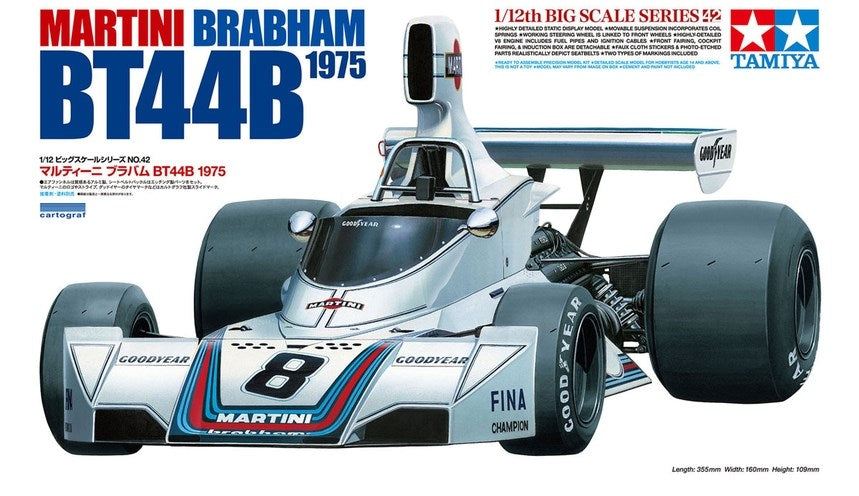 Tamiya 12042 1:12 Martini Brabham BT44B 1975