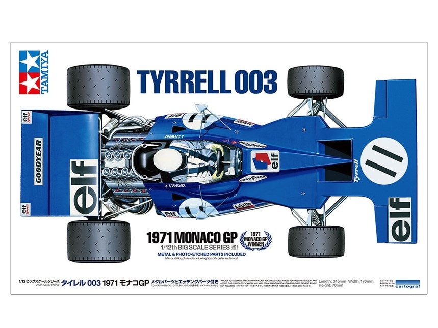 Tamiya 12054 1:12 Tyrell 003 1971 Monaco GP