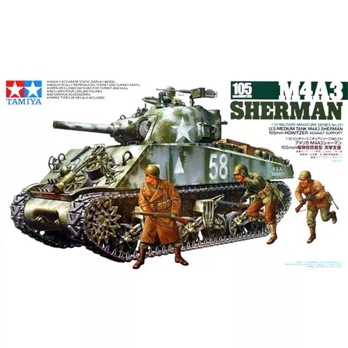 Tamiya 35251 1:35 M4A3 Sherman 105mm Howitzer