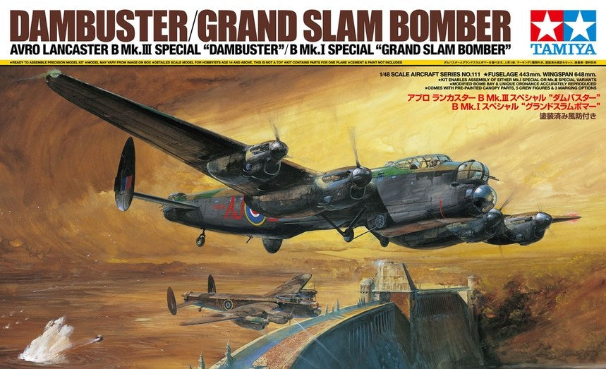 Tamiya 61111 1:48 Avro Lancaster B Mk.I Grand Slam / Mk.III Dambuster
