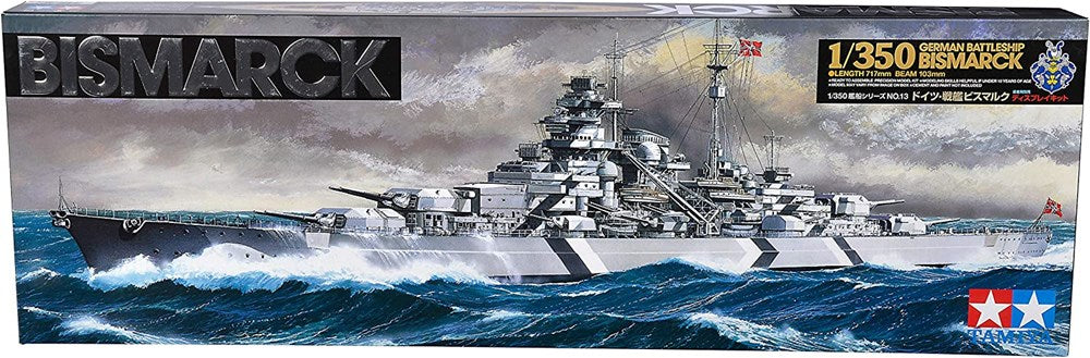Tamiya 78013 1:350 Bismarck German Battleship