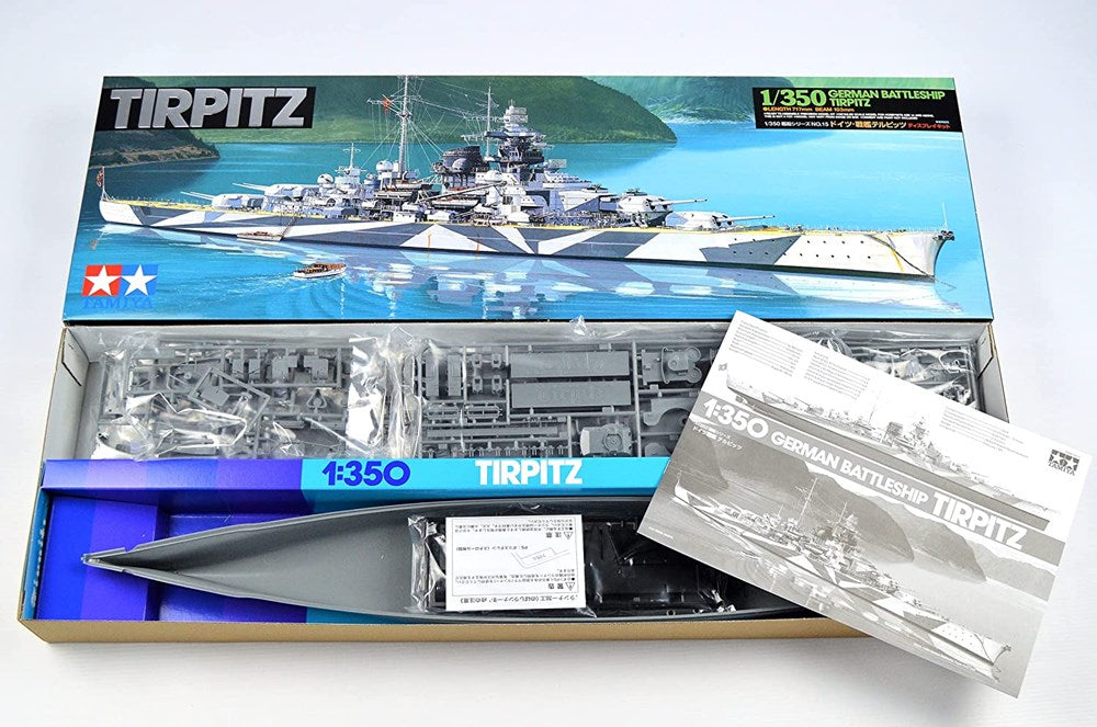 Tamiya 78015 1:350 Tirpitz German Battleship