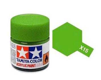 Tamiya X15 Light Green Acrylic Paint - 10ml