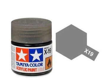 Tamiya X19 Smoke Acrylic Paint - 10ml