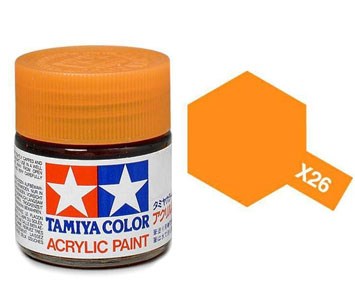 Tamiya X26 Clear Orange Acrylic Paint - 10ml
