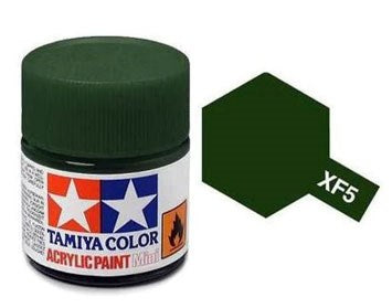 Tamiya XF5 Flat Green Acrylic Paint - 10ml