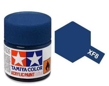Tamiya XF8 Flat Blue Acrylic Paint - 10ml