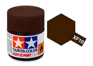 Tamiya XF10 Flat Brown Acrylic Paint - 10ml