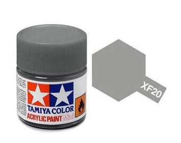 Tamiya XF20 Medium Grey Acrylic Paint - 10ml