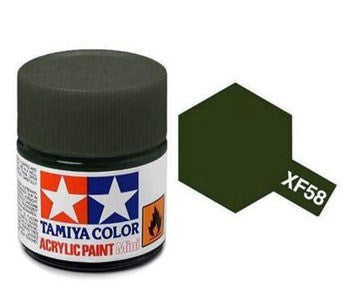 Tamiya XF58 Olive Green Acrylic Paint - 10ml