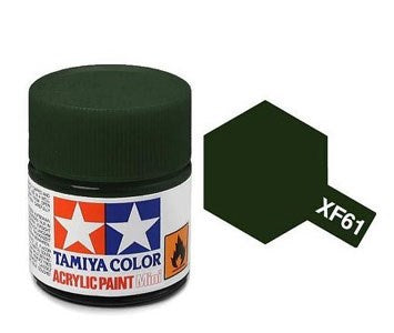 Tamiya XF61 Dark Green Acrylic Paint - 10ml