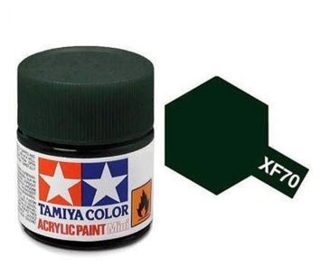 Tamiya XF70 Dark Green 2 Acrylic Paint - 10ml