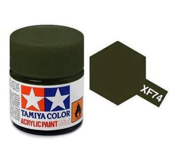 Tamiya XF74 Olive Drab (JGSDF) * Acrylic Paint - 10ml