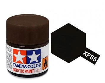 Tamiya XF85 Rubber Black Acrylic Paint - 10ml