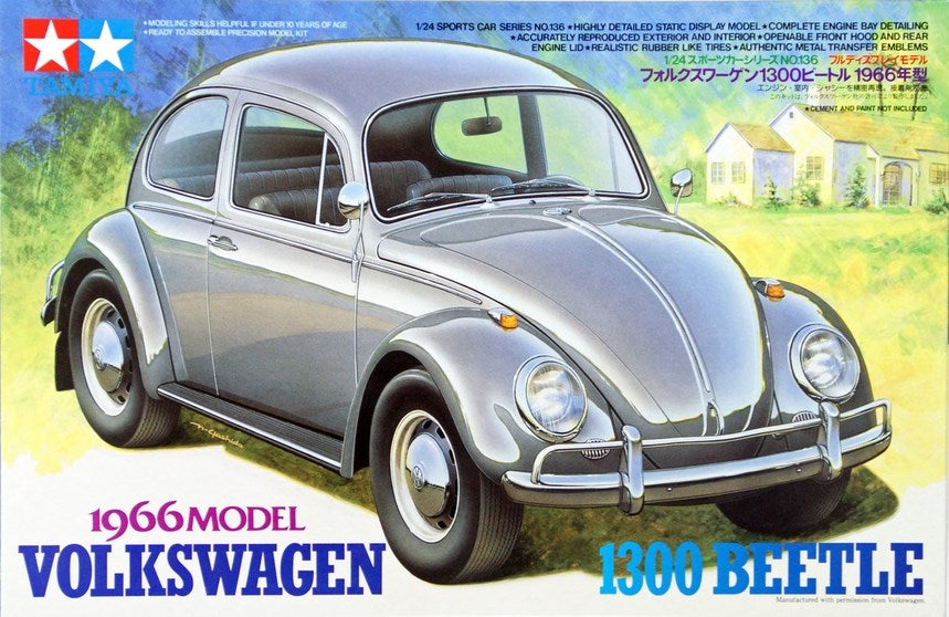 Tamiya 24136 1:24 1966 Volkswagen Beetle