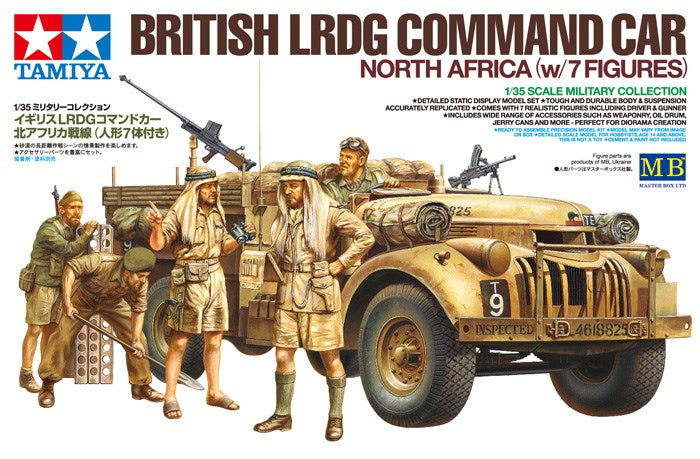 Tamiya 32407 1:35 British LRDG Command Car North Africa - with 7 Figures