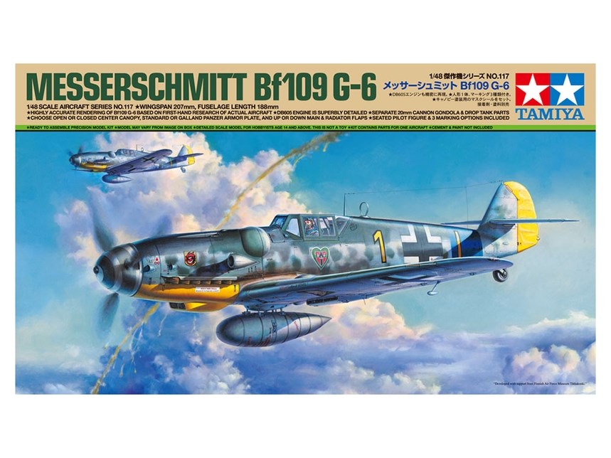 Tamiya 61117 1:48 Messerschmitt Bf109 G-6