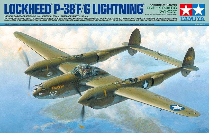 Tamiya 61120 1:48 Lockheed P-38 F/G Lightning