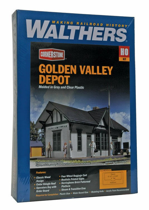 Walthers Cornerstone 933-3532 HO Golden Valley Depot Kit