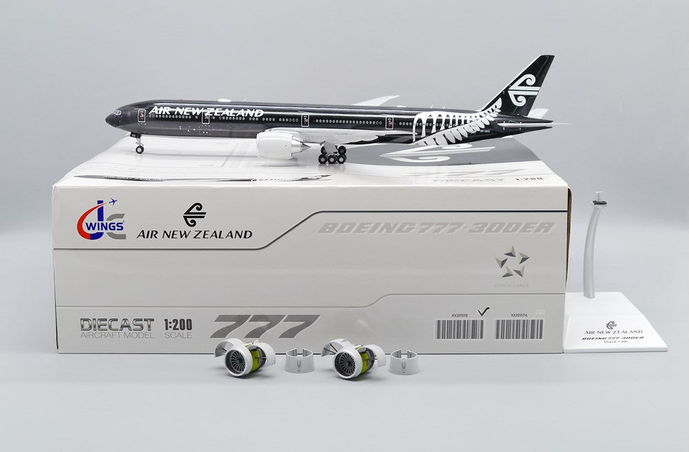 JC Wings XX20157E 1:200 Air New Zealand Boeing 777-300ER 'All Blacks' (Advanced Engine Option)