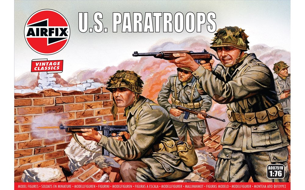 Airfix A00751V 1:76 WWII US Paratroops - Vintage Classics