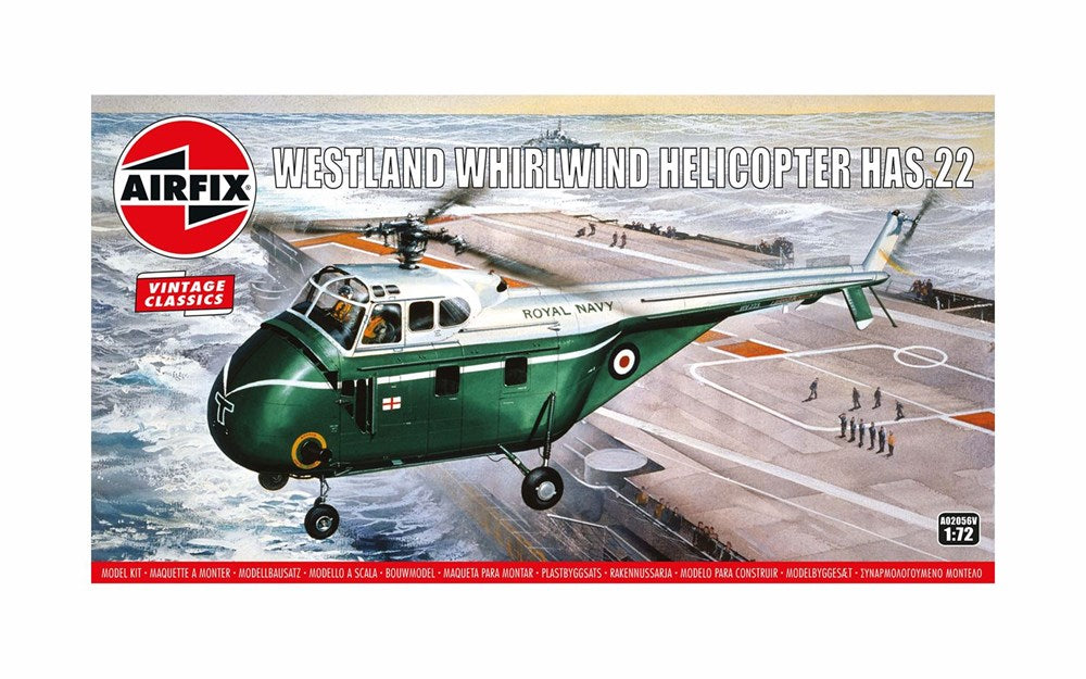 Airfix A02056V 1:72 Westland Whirlwind Helicopter HAS.22 - Vintage Classics