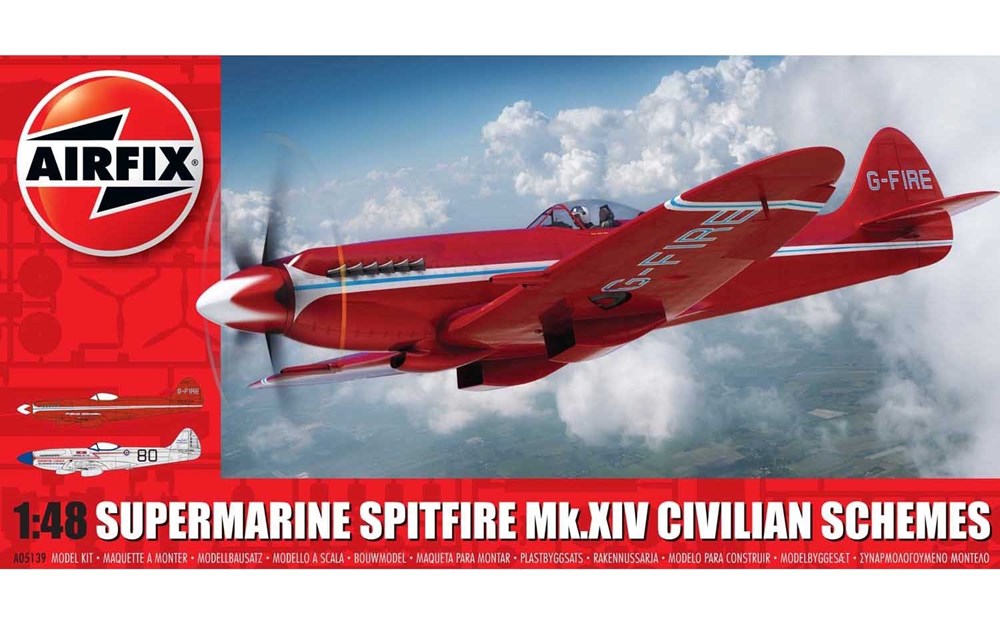 Airfix A05139 1:48 Supermarine Spitfire MkXIV Civilian Schemes