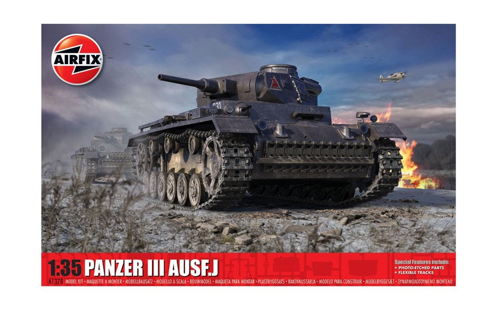Airfix A1378 1:35 Panzer III AUSF J