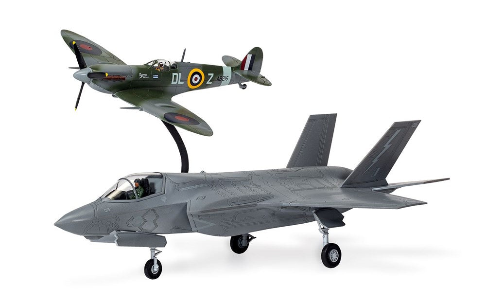 Airfix A50190 1:72 Supermarine Spitfire & F-35B Lightning II 'Then and Now'
