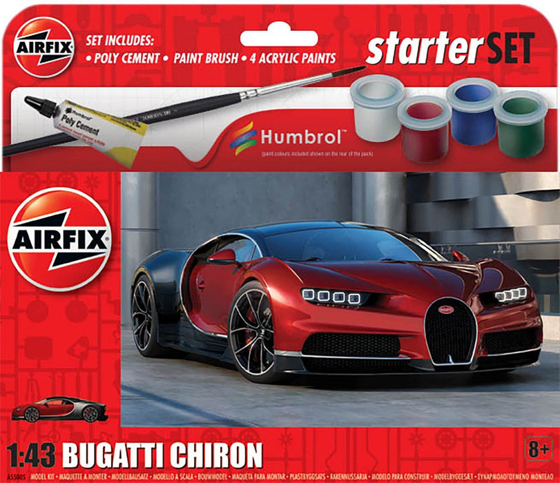 Airfix A55005 1:43 Bugatti Chiron - Small Starter Set