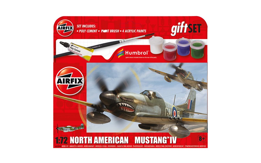 Airfix A55107A Gift Set - 1:72 North American Mustang Mk.IV