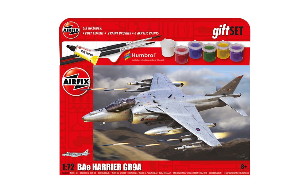 Airfix A55300A Gift Set - 1:72 BAE Harrier GR.9A