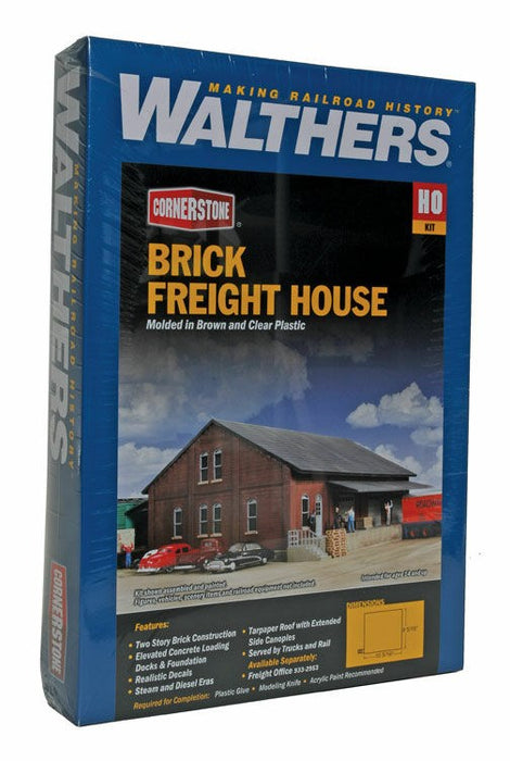 Walthers Cornerstone 933-2954 HO Brick Freight House Kit