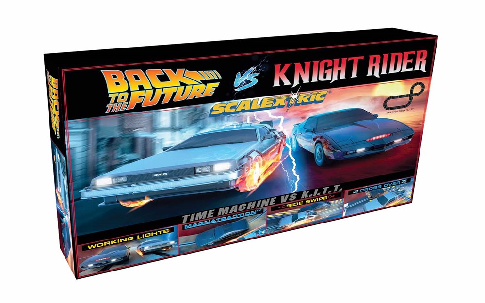 Scalextric C1431 Scalextric 1980s TV - Back to the Future vs Knight Rider Race Set