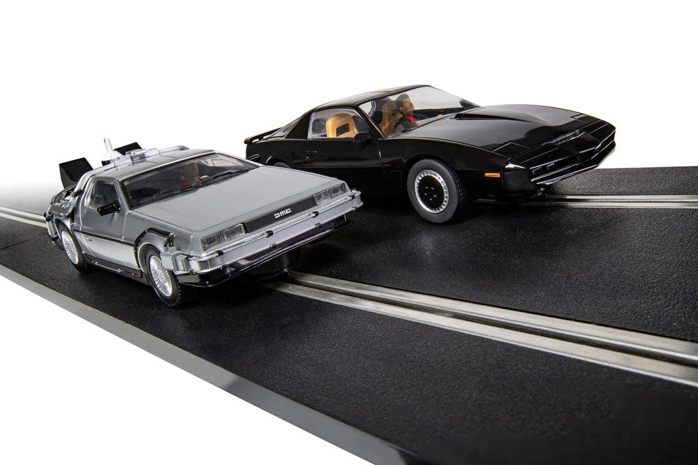 Scalextric C1431 Scalextric 1980s TV - Back to the Future vs Knight Rider Race Set
