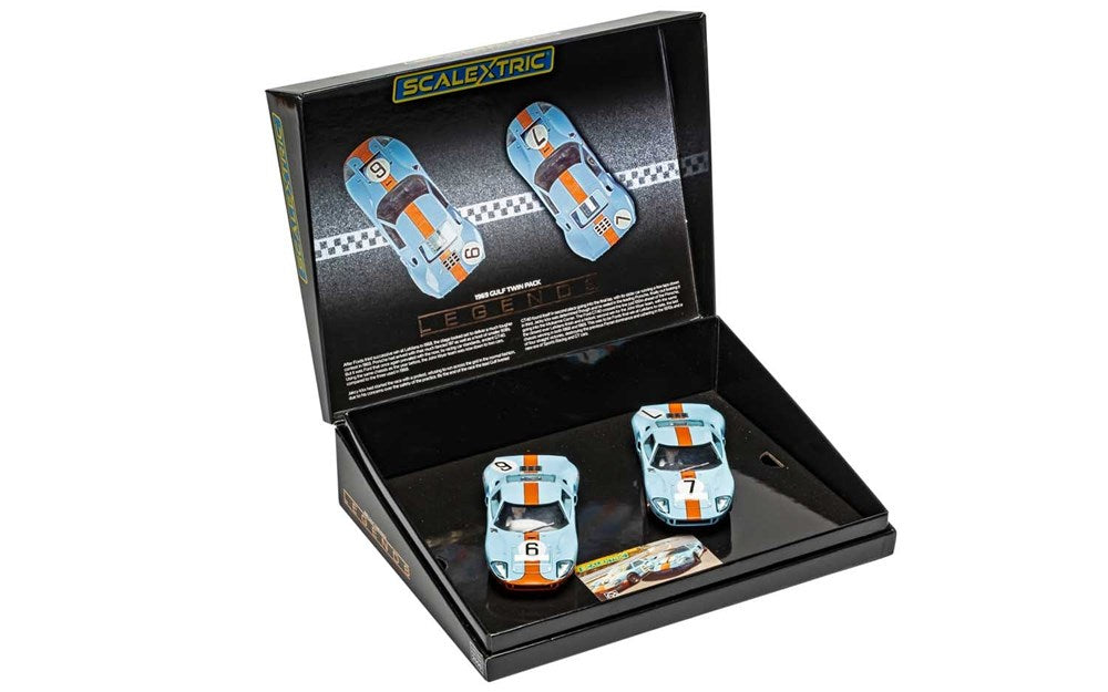 Scalextric C4041A Ford GT40 1969 Gulf Twin Pack