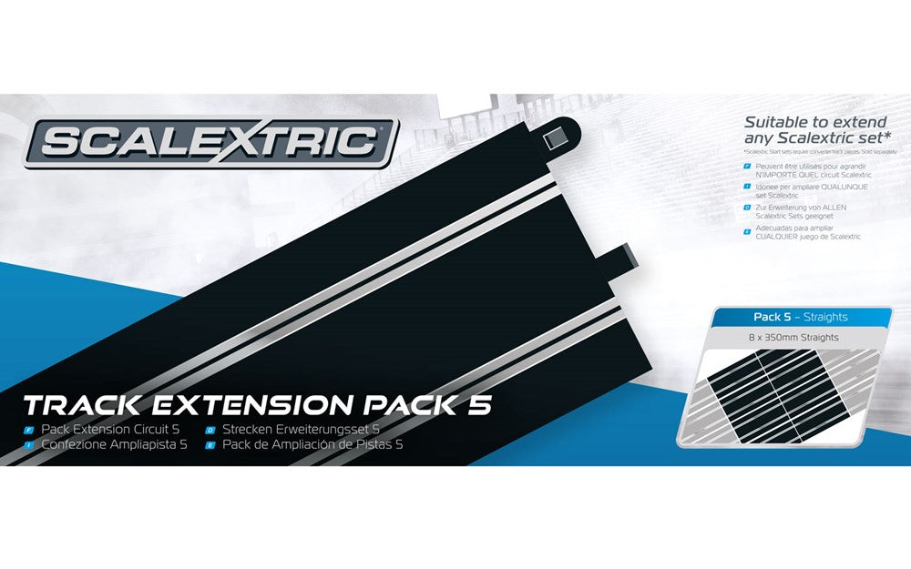 Scalextric C8554 Track Extension Pack 5 - 8 x 350mm Straights