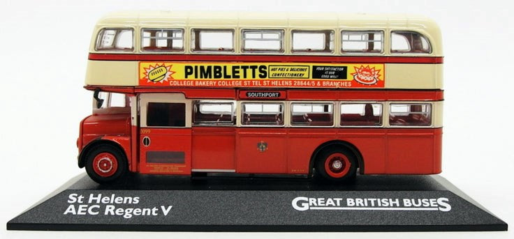 Atlas Editions 4655124 1:76 AEC Regent V - St Helens (Great British Buses)