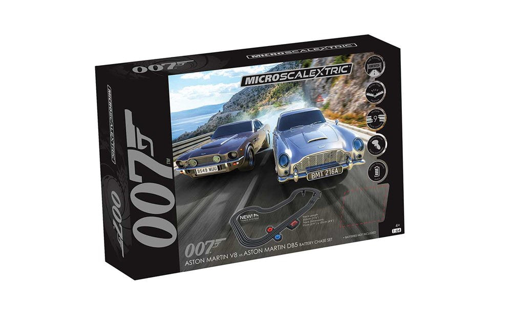 Micro Scalextric G1171 Micro Scalextric James Bond 007 Race Set - Aston Martin DB5 vs V8