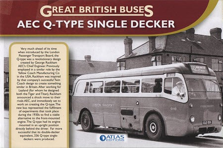 Atlas Editions 4655114 1:76 AEC Q Type Single-Decker Green Line (Great British Buses)
