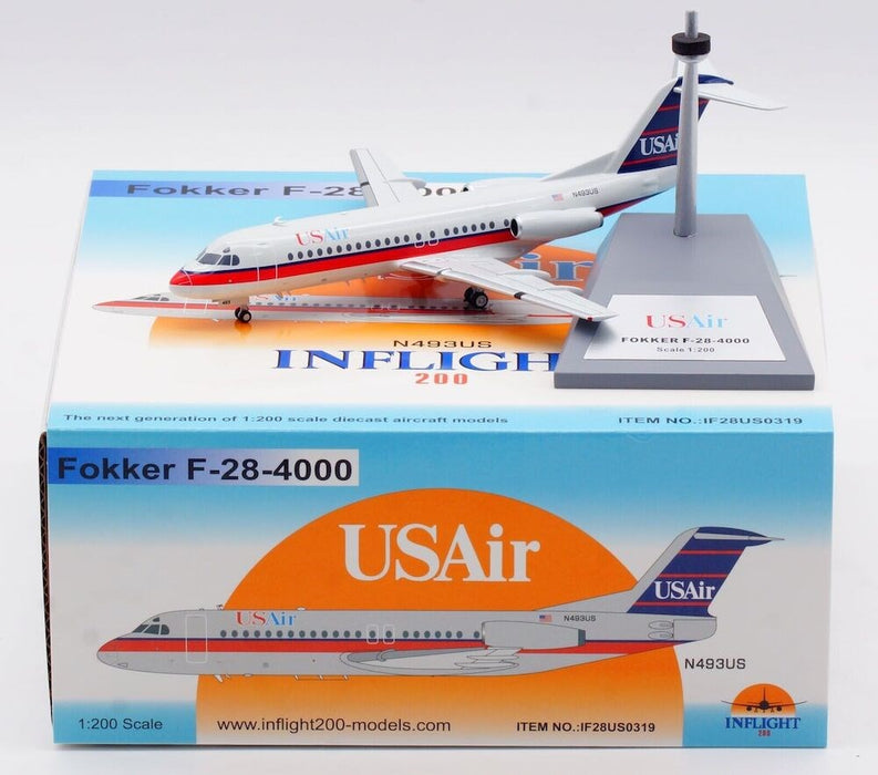 Inflight200 IF28US0319 1:200 Fokker F28-4000 Fellowship US Air N493US